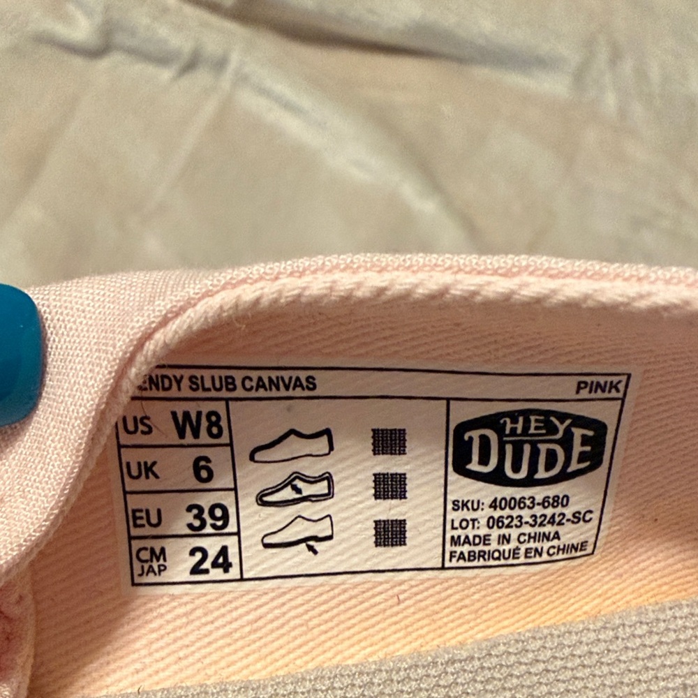 Hey Dude Light Pink Loafers - Picture 3 of 7